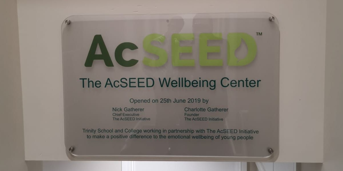 Trinity Wellbeing Centre Plaque
